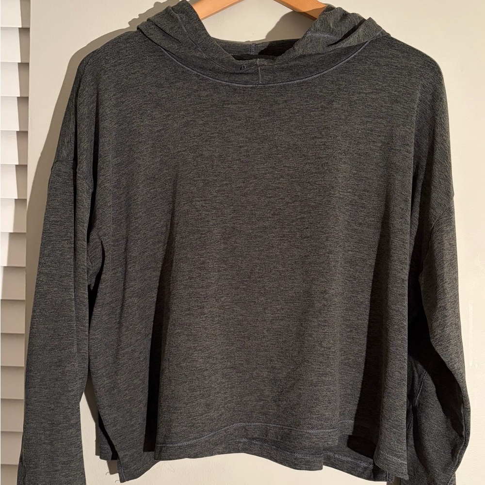 girlfriend collective Heather Charcoal Gray Pullover